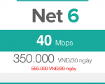 Gói cước cáp quang viettel 40 Mbps giá chỉ 350.000