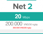 Gói cước cáp quang viettel 20 Mbps giá chỉ 200.000